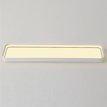 18" Rectangular LED Modern Flush Mount Remote Light