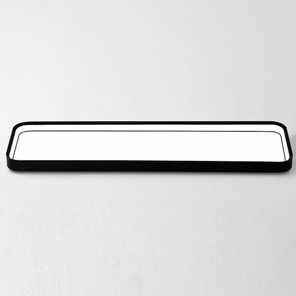 18" Rectangular LED Modern Flush Mount Remote Light