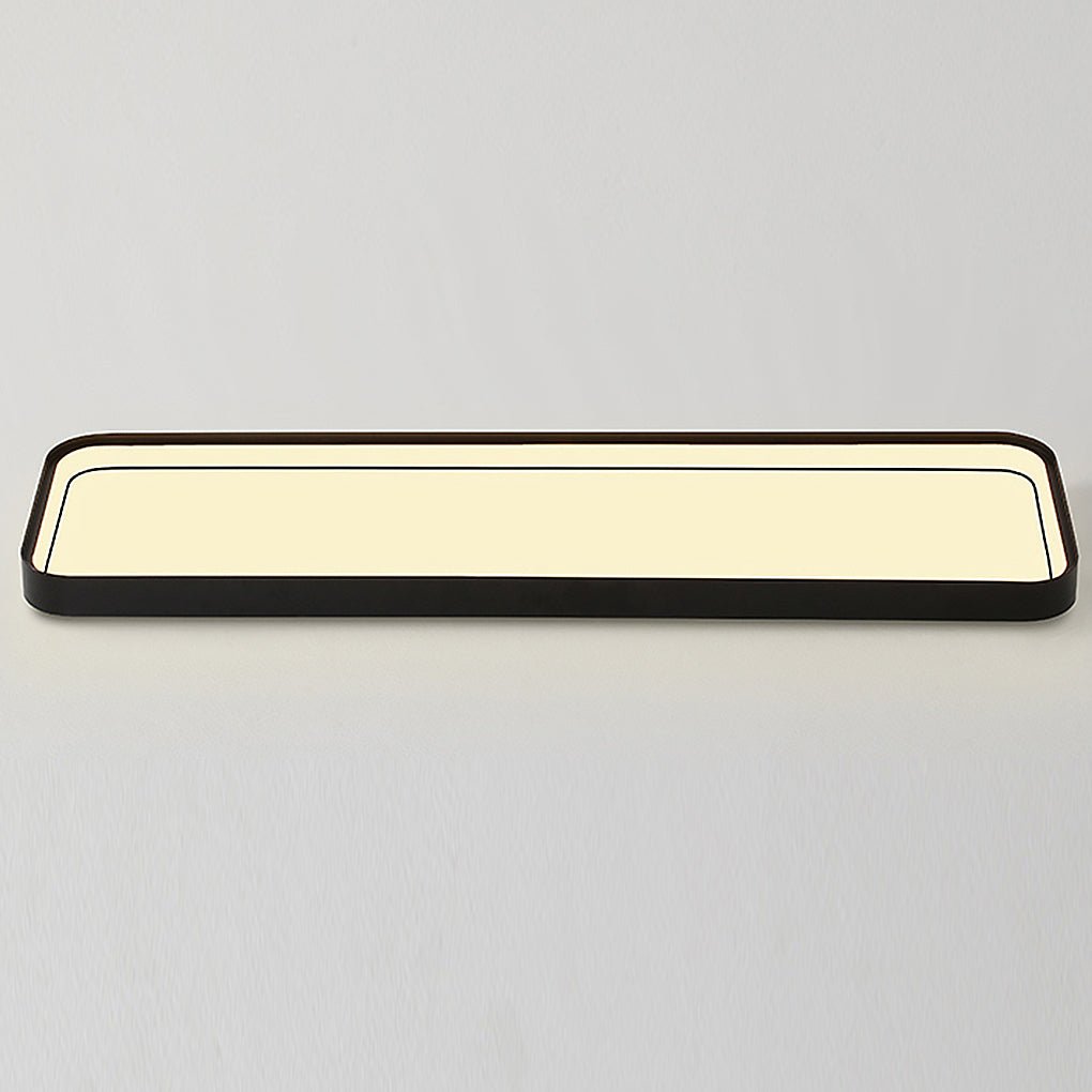 18" Rectangular LED Modern Flush Mount Remote Light