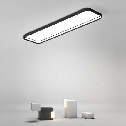 18" Rectangular LED Modern Flush Mount Remote Light