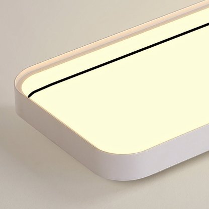 18" Rectangular LED Modern Flush Mount Remote Light