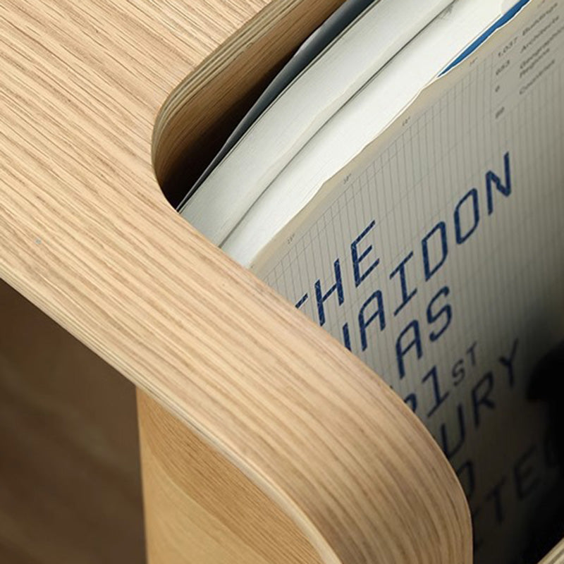 Minimalist Wood Storage End Table