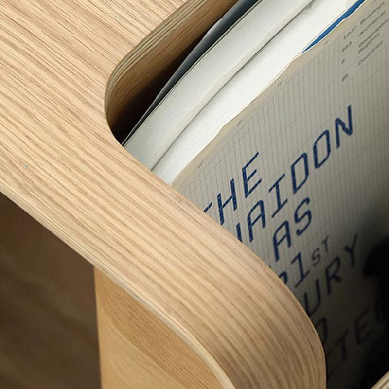 Minimalist Wood Storage End Table