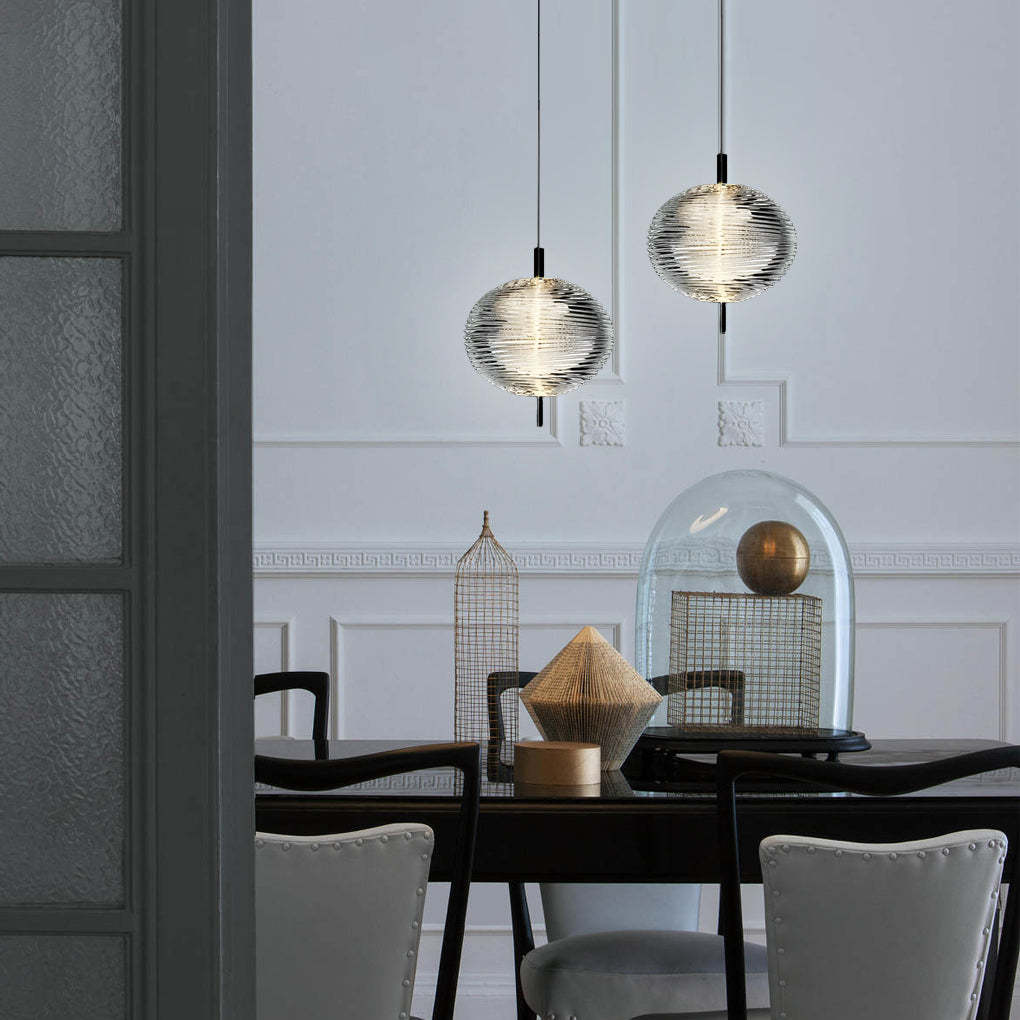 Personalized Glass Shade Iron Nordic Pendant