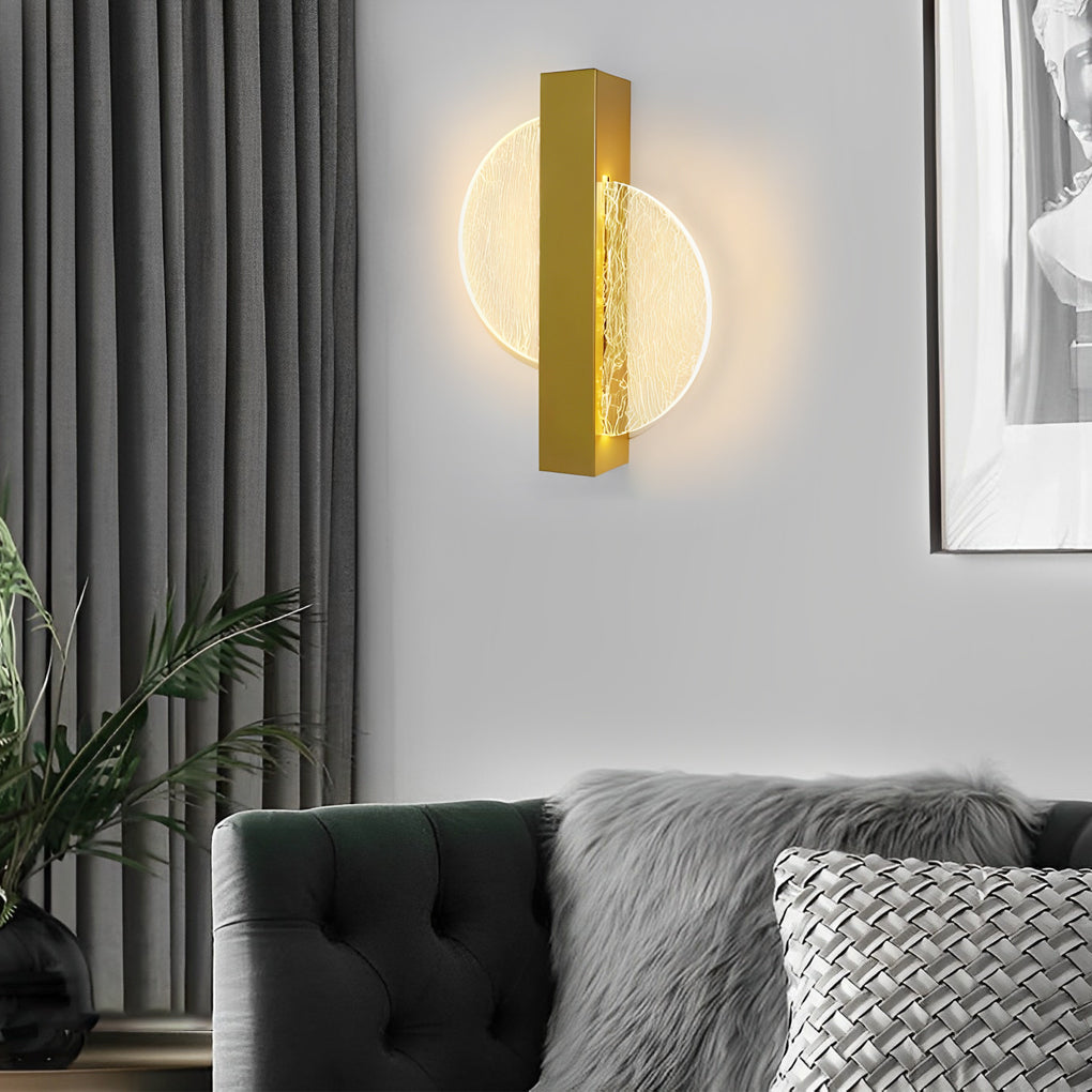 Round Square Semicircle Creative LED Nordic Bedside Wall Lamps Wall Lights-Lighom