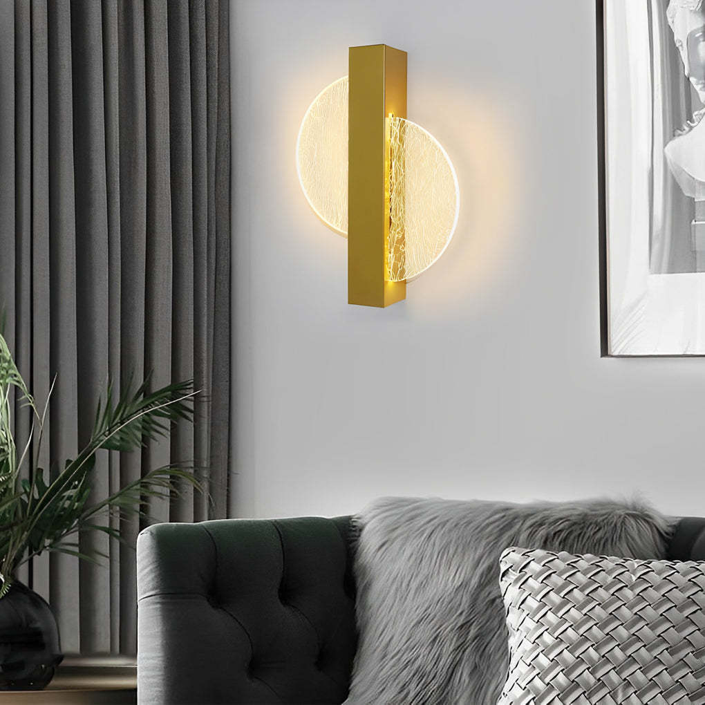 Round Square Semicircle Creative LED Nordic Bedside Wall Lamps Wall Lights-Lighom
