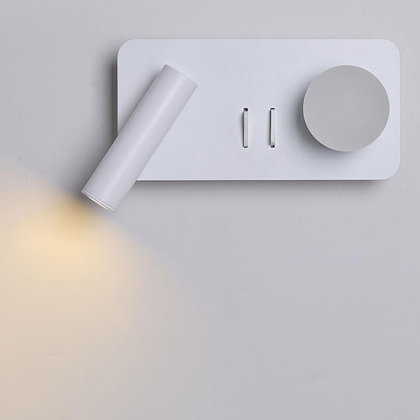 Nordic Round Square Acrylic Iron LED Reading Wall Sconce