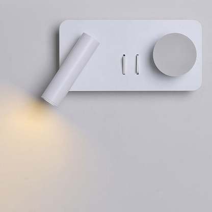 Nordic Round Square Acrylic Iron LED Reading Wall Sconce