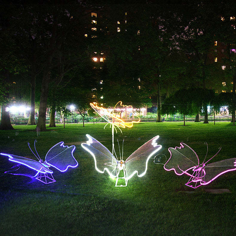 Modern Art Deco Butterfly LED Outdoor Landscape Light