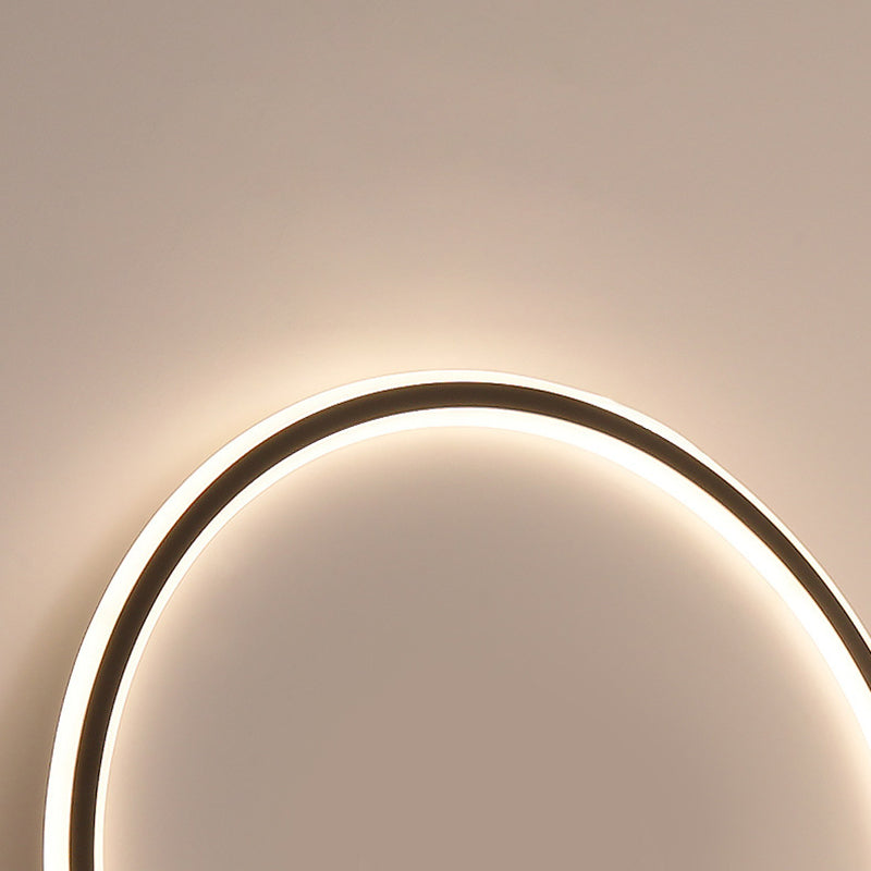 Minimalist Aluminum Circle Silicone LED Flush Ceiling Light