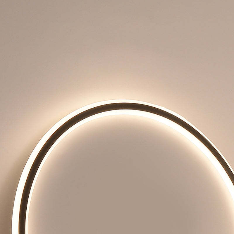 Minimalist Aluminum Circle Silicone LED Flush Ceiling Light