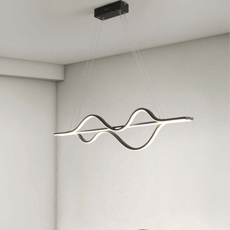 Minimalist Lines LED Island Chandelier