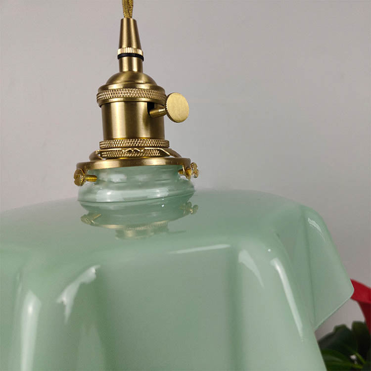 Japanese Cream Petal Glass Pendant Light