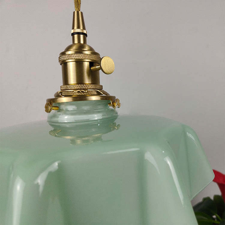 Japanese Cream Petal Glass Pendant Light