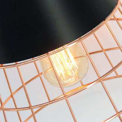 Nordic Iron Geometric Cage Pendant Light