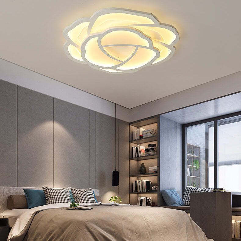 Modern Rose LED Flush Mount Light