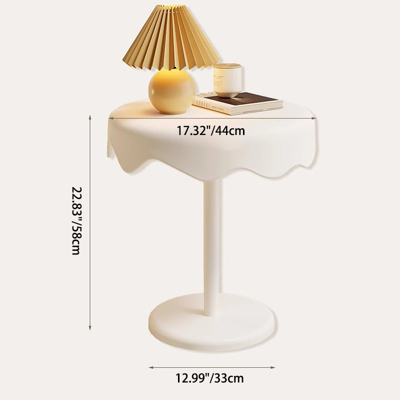 Contemporary Ice Cream Steel End Table