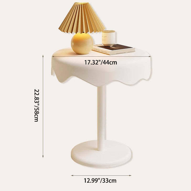 Contemporary Ice Cream Steel End Table