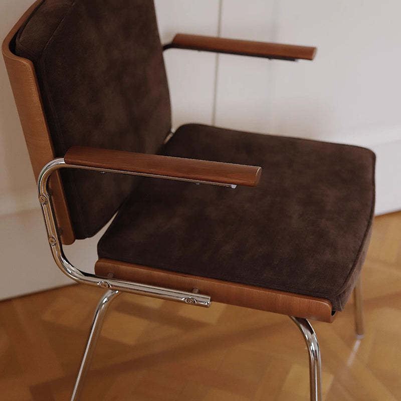 Vintage Wood Plated Iron Dining Chair