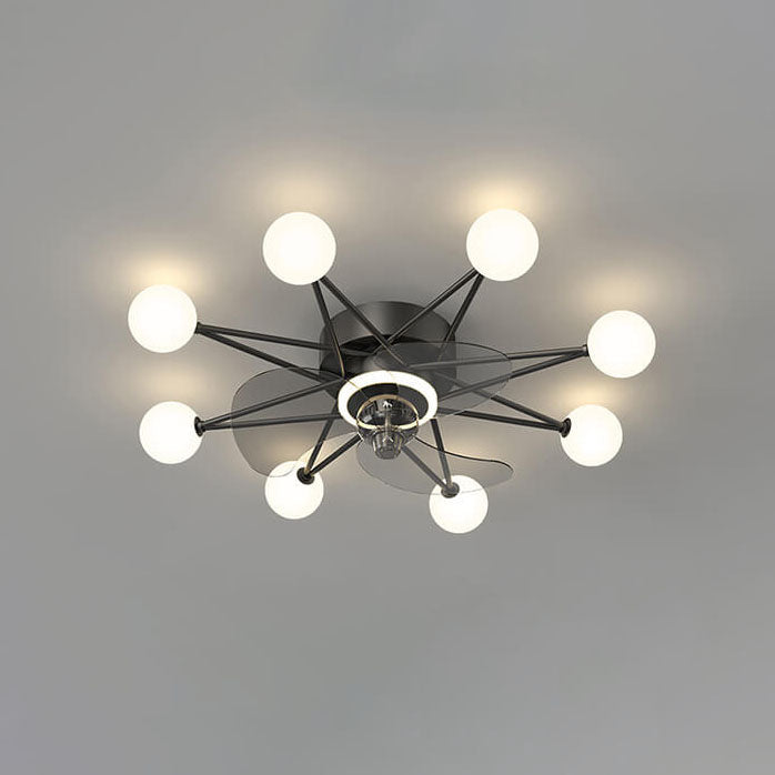 Minimalist Star LED Flush Mount Fan Light