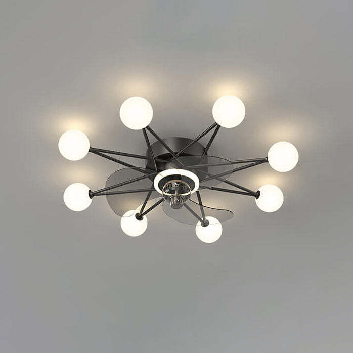 Minimalist Star LED Flush Mount Fan Light
