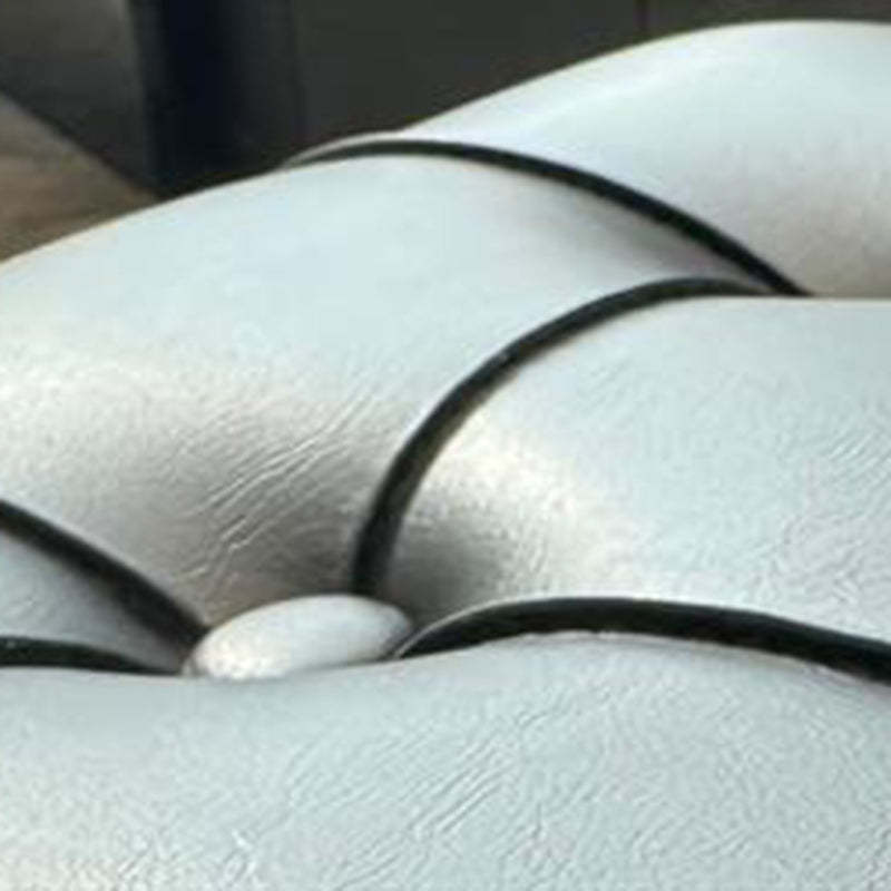 Modern Leather Upholstered Portable Footstool
