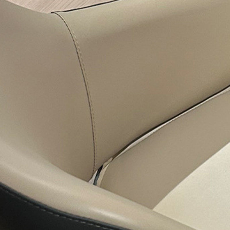 Minimalist Wood Leather Armchair