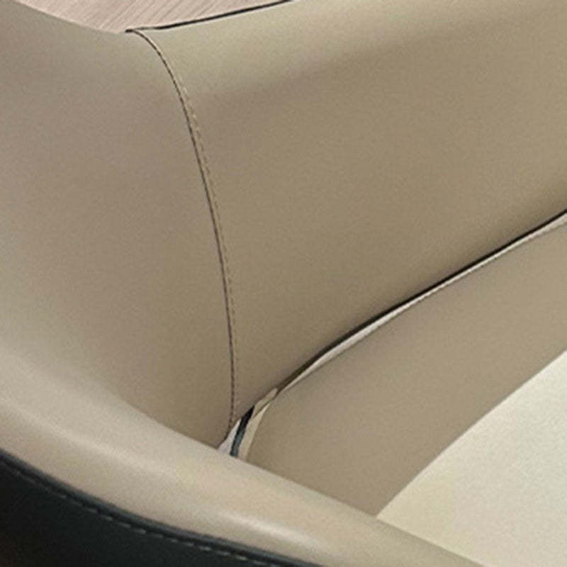 Minimalist Wood Leather Armchair