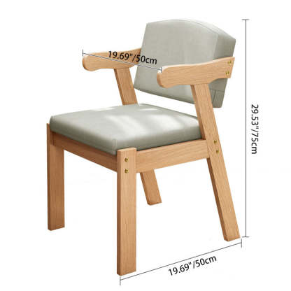 Nordic Wood Fabric Armchair