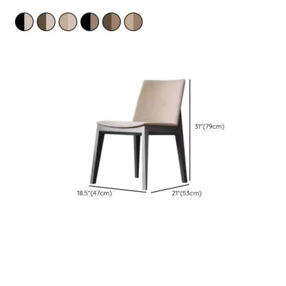 Rustic Upholstered Wood Frame Dining Chair