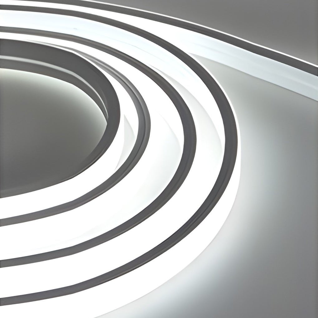 0.39'' Waterproof Recessed LED Under Tread Stair Lighting Modern Flexible Strip Light-Lighom