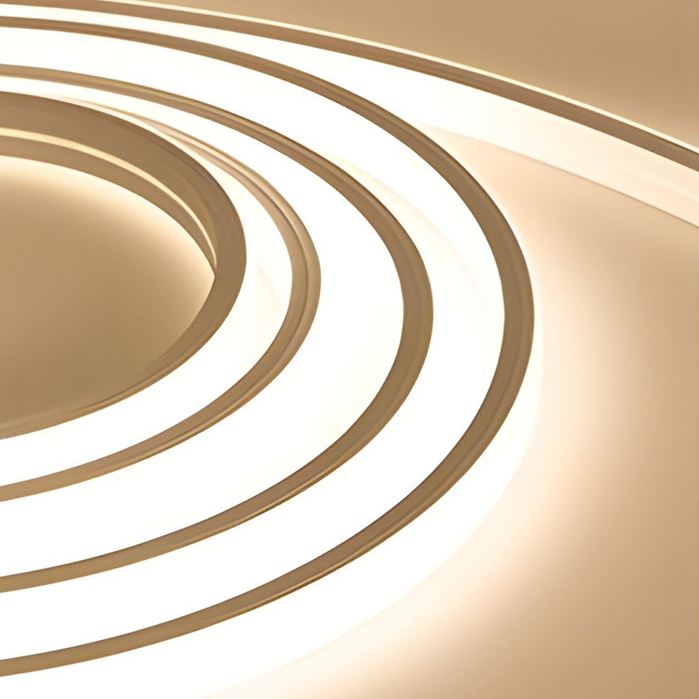 0.39'' Waterproof Recessed LED Under Tread Stair Lighting Modern Flexible Strip Light-Lighom