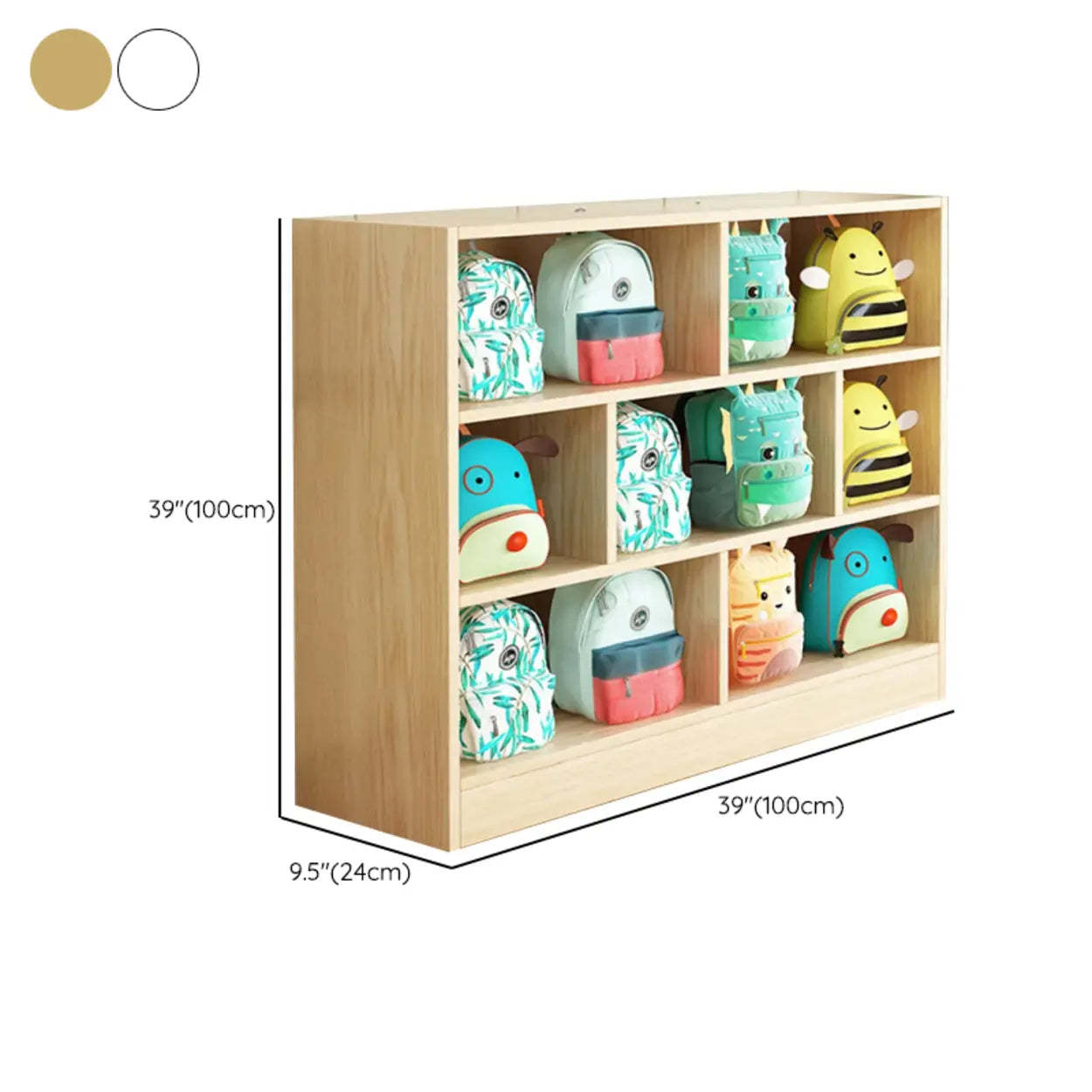 Natural Wood Cubitac Display Cabinet