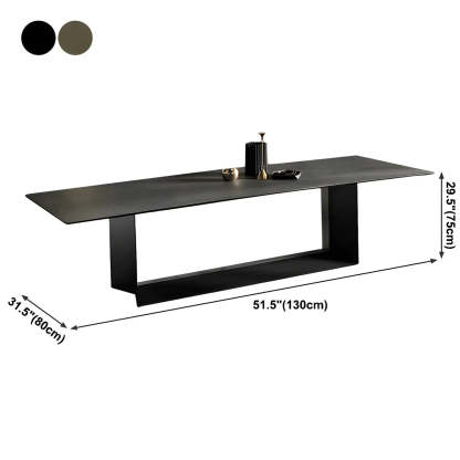 Rectangular Black Dining Table