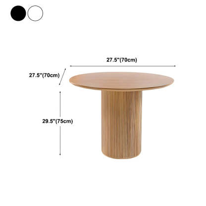 Nordic Round Natural Pine Pedestal Dining Table
