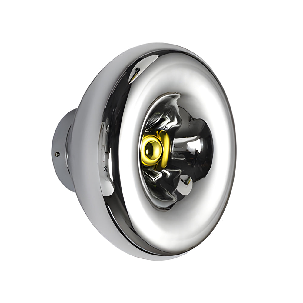 Round Glass Lava Art Modern Wall Light