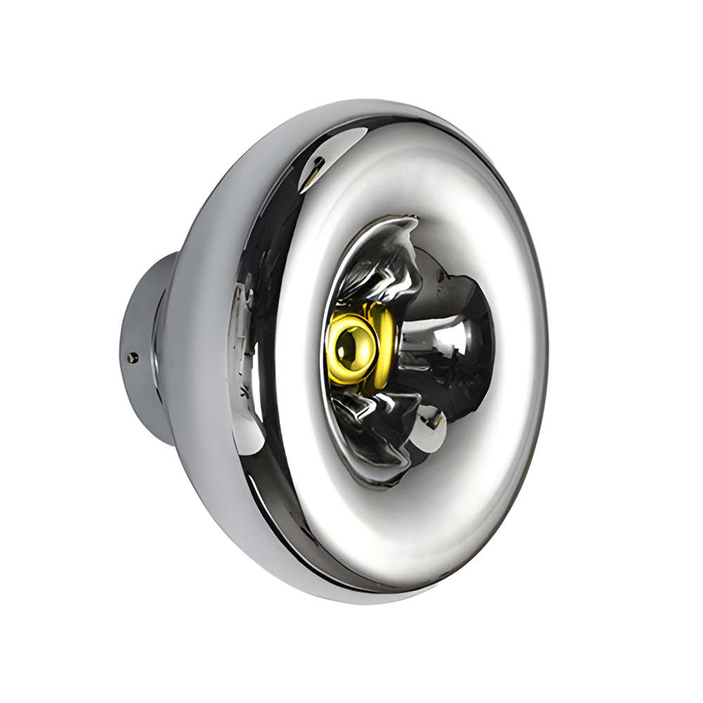 Round Glass Lava Art Modern Wall Light