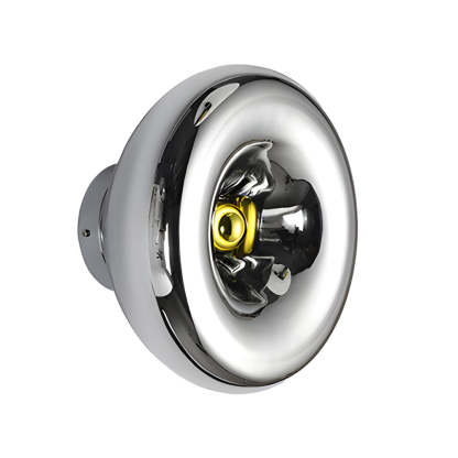 Round Glass Lava Art Modern Wall Light