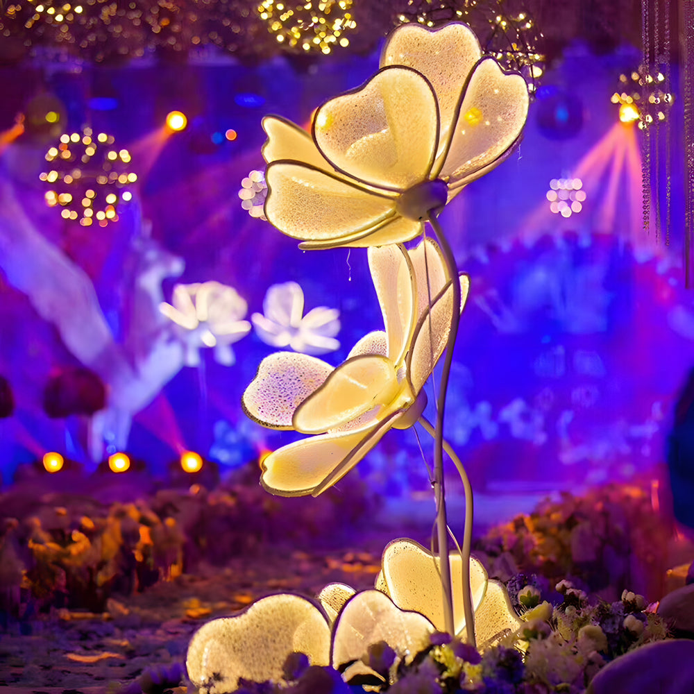 Romantic Ambient Led Acrylic Modern Flower Floor Lamp-Lighom