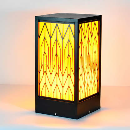 Waterproof LED Black Yard Decor Retro Lawn Lamp Outdoor Landscape Lighting-Lighom