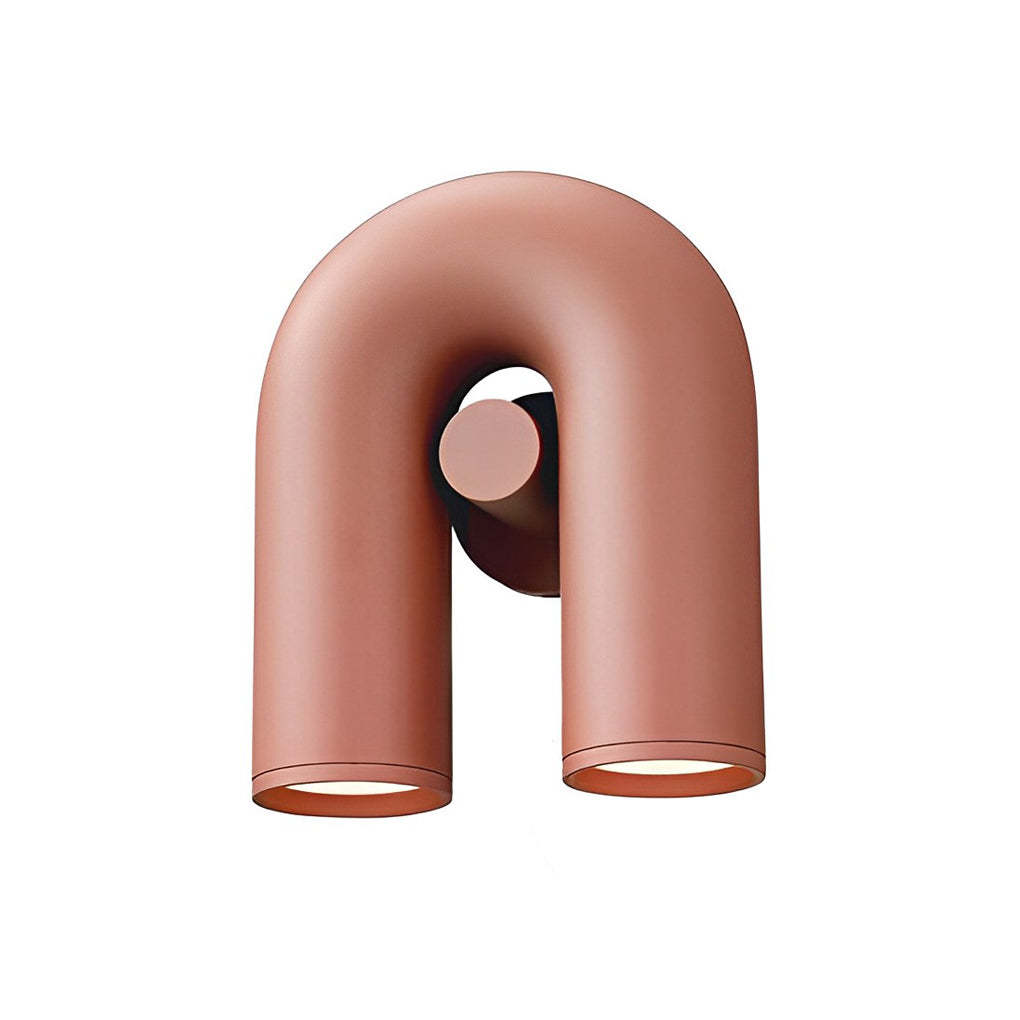 Rotatable U-Shaped Water Pipe LED Nordic Wall Lamp Wall Sconces Lighting-Lighom