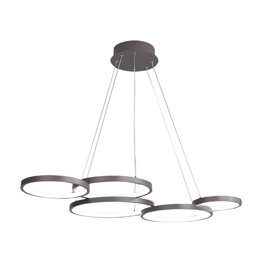3-Ring Dimmable Kitchen Dining Chandelier with Remote