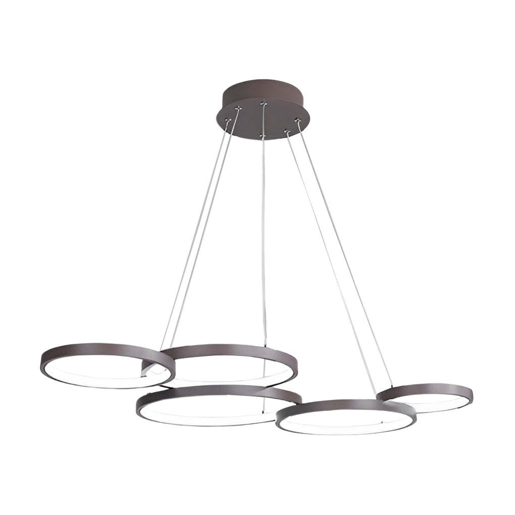 3-Ring Dimmable Kitchen Dining Chandelier with Remote