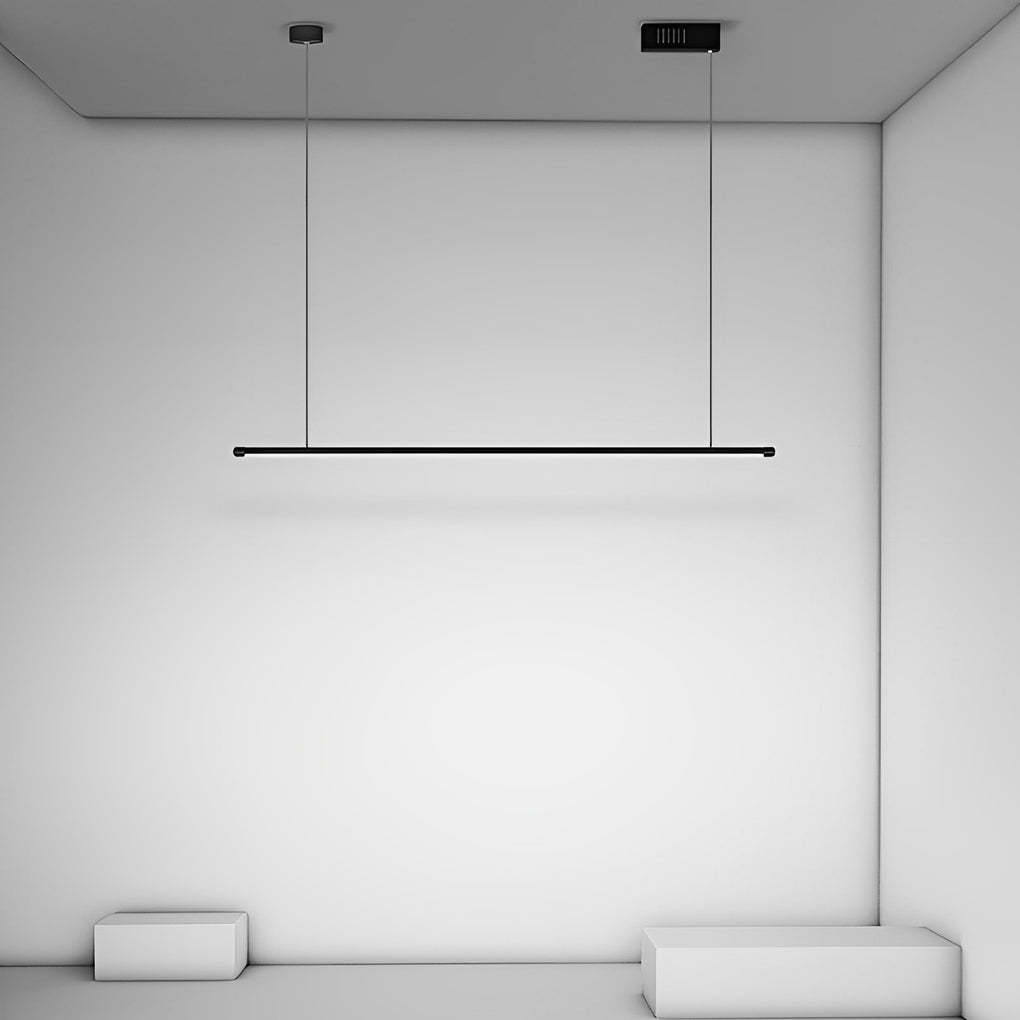 16" Geometric Adjustable Black Modern Pendant Light