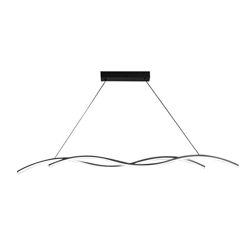Double Wavy Minimalist LED Modern Chandelier