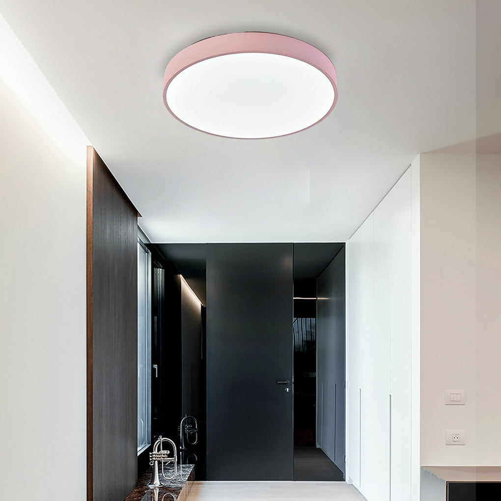 Ultra-thin Round LED Modern Ceiling Lights Flush Mount Lighting-Lighom