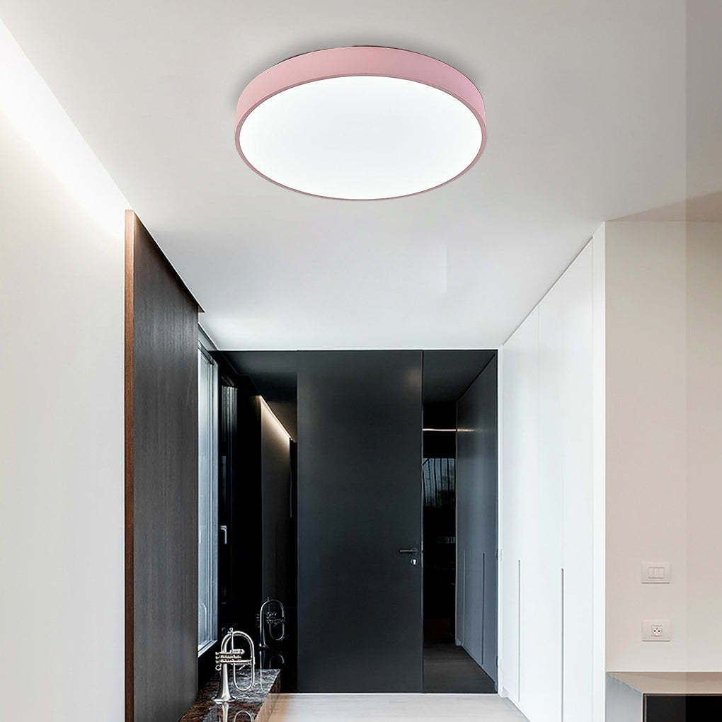 Ultra-thin Round LED Modern Ceiling Lights Flush Mount Lighting-Lighom