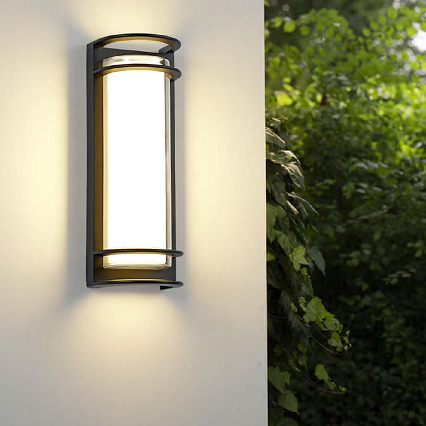 Modern Outdoor Column LED Garden Wall Sconce
