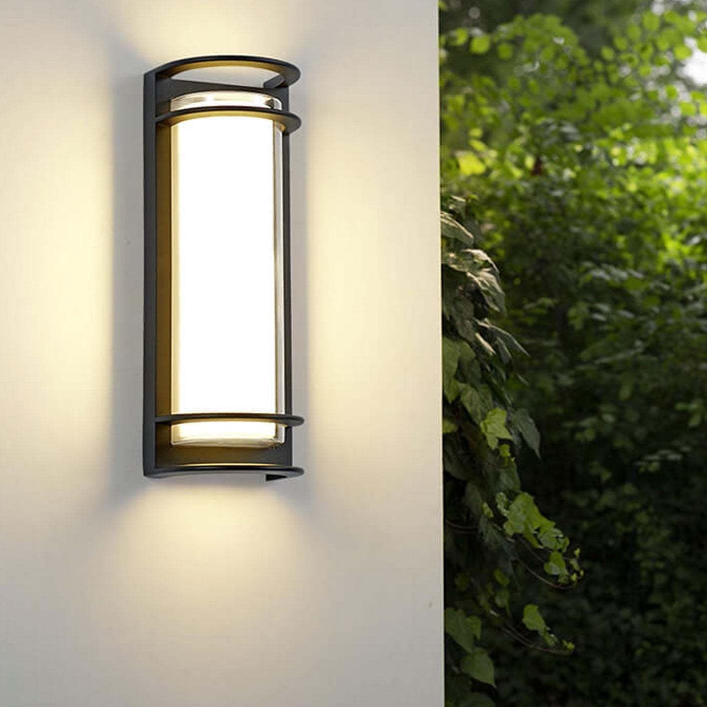 Modern Outdoor Column LED Garden Wall Sconce