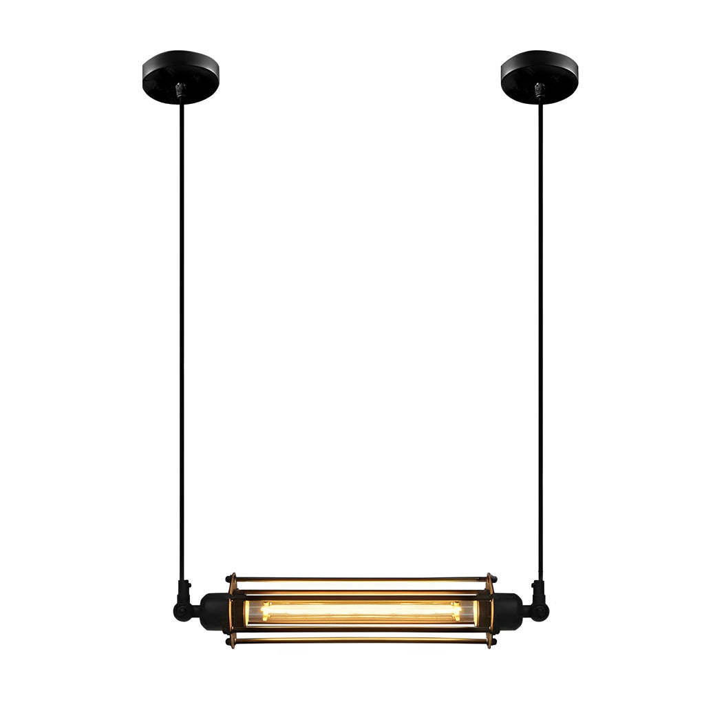 Retro Iron LED Black Industrial Pendant Light Fixture